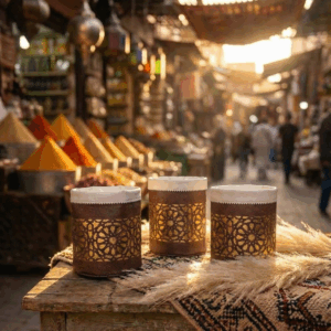 Borsette di Pelle dell'Artigianato Marocchino (Marrone)