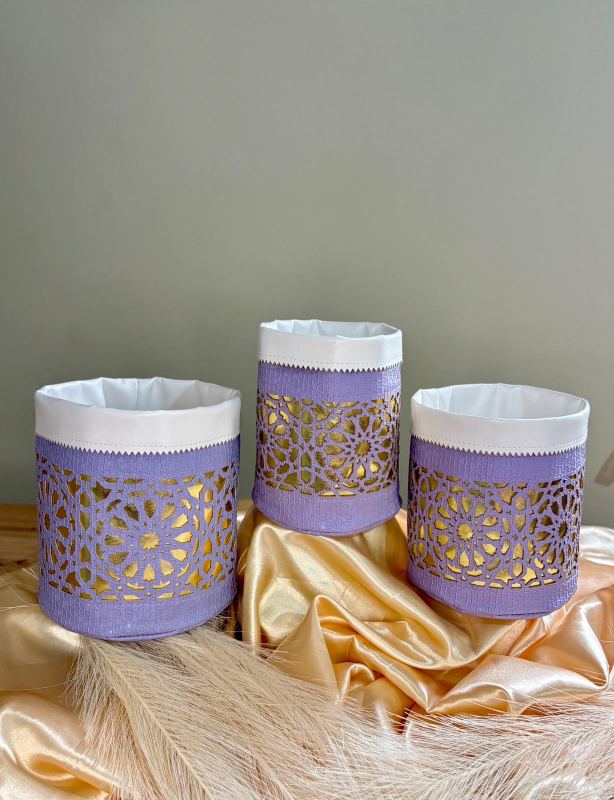 Borsette di Pelle dell'Artigianato Marocchino (Lilla) - immagine 2